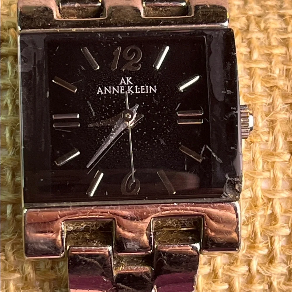 Anne Klein Stainless Steel Square Face Watch- Not Tested